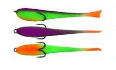 Рыбка поролоновая Grifon Сlassic с поджатым двойником (9см - 3шт)