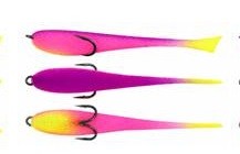 Рыбка поролоновая Grifon Сlassic с поджатым двойником (9см - 3шт)