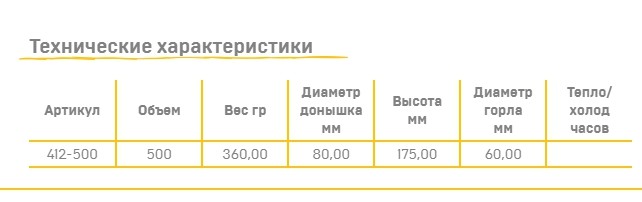 Термос-кружка Арктика, с ручкой