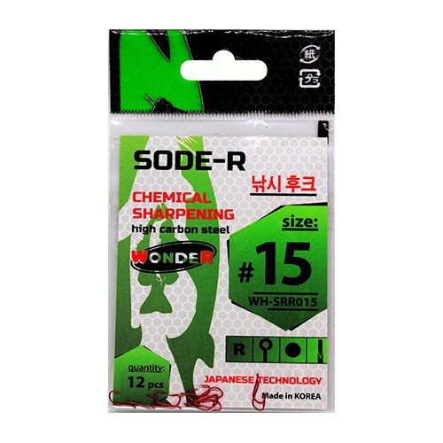 Крючки Wonder SODE-R (12шт) RED