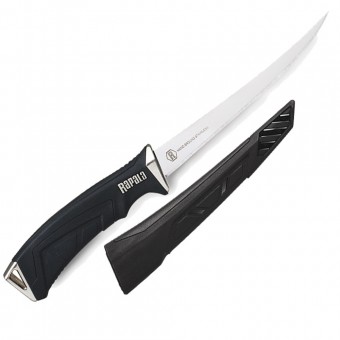 Филейный нож Rapala RCD (лезвие 15 см., рез. рукоятка, чехол пласт. )