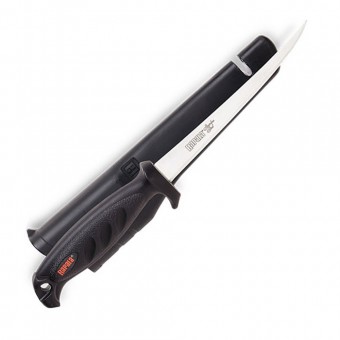 Филейный нож Rapala Deluxe Falcon 134 (лезв. 10 см, нескольз. рук., чехол с точилом)