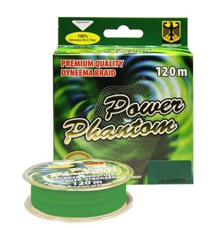 Шнур Power Phantom 4x, 120м (зеленый) Шнур Power Phantom 4x, 120м (зеленый)