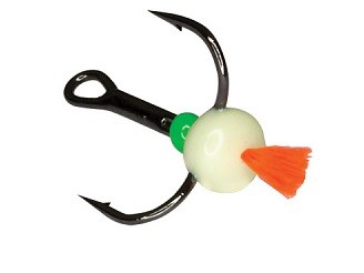 Тройник-капля Ecopro с красн. хвост. тип F № 6 (9шт) фосф.