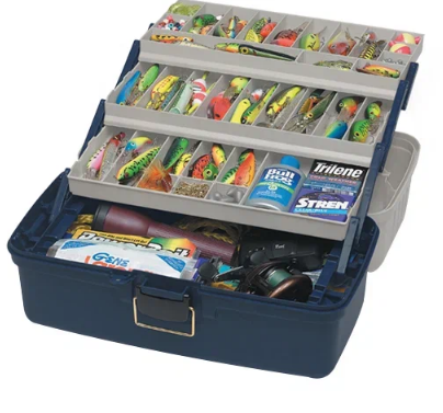 Ящик Plano 3х ярусный  3 Tray Box цвет Blue/Silver (48.9cm x 25.4cm x 24.8cm)