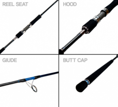 Удилище морское JS Company Bixod VJ2 BC58XXH 1,725 м Jig 270 г Drag Max 10 кг Тубус