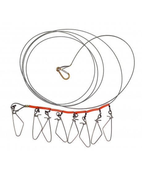 Кукан German 375 см / Карабин 9 см (8 шт)
