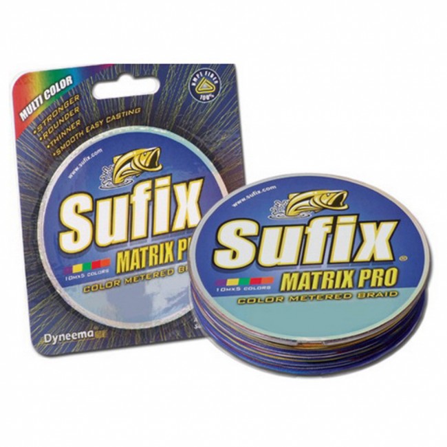 Леска плетеная SUFIX Matrix Pro x6 разноцвет. 100м Леска плетеная SUFIX Matrix Pro x6 разноцвет. 100м