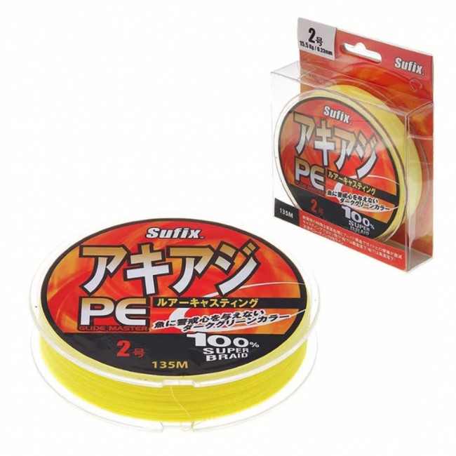 Леска плетеная SUFIX PE Glide Master желтая 135м Леска плетеная SUFIX PE Glide Master желтая 135м
