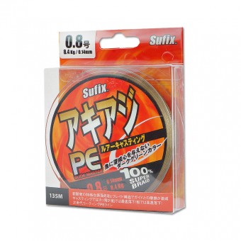 Леска плетеная SUFIX PE Glide Master зеленая 135м Леска плетеная SUFIX PE Glide Master зеленая 135м