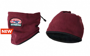 Шарф Alaskan флисовый бордовый