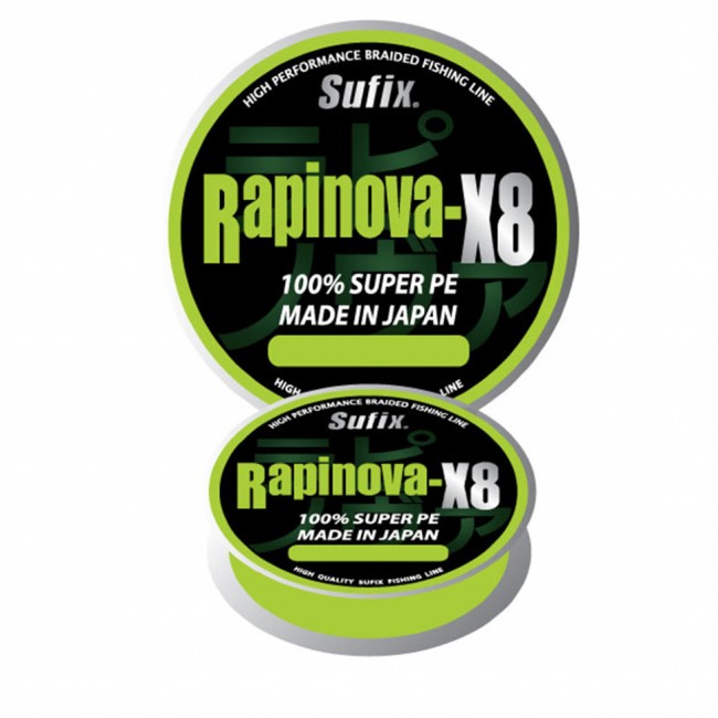 Леска плетеная SUFIX  Rapinova-X8  зеленая 135м PE Леска плетеная SUFIX  Rapinova-X8  зеленая 135м PE