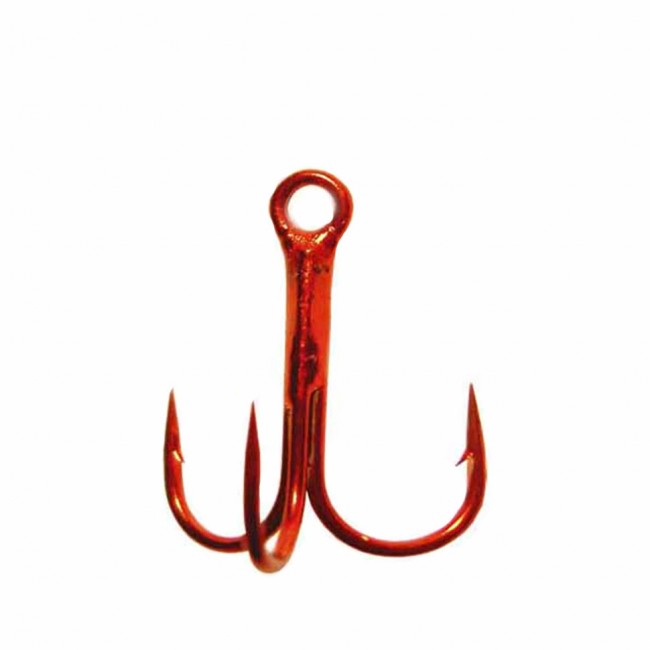 Крючок Fish Season ТРОЙНОЙ с круглым поддевом  Red Крючок Fish Season ТРОЙНОЙ с круглым поддевом  Red