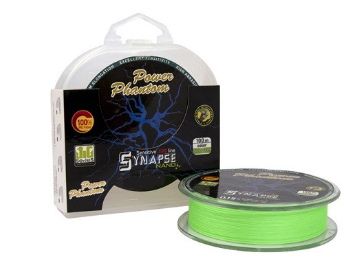 Шнур Power Phantom Synapse NANO PE 100m  (флуоресцентный зеленый)