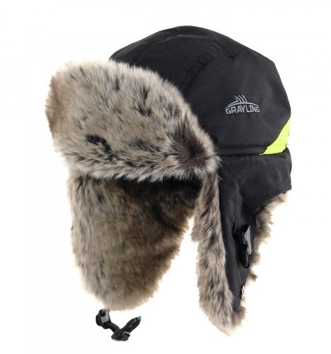 Шапка-ушанка Novatex Nelma (Нельма) (кош. глаз, черный-лайм) Шапка-ушанка Novatex Nelma (Нельма) (кош. глаз, черный-лайм)