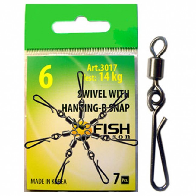 Вертлюжок Fish Season с быстросъёмной застежкой Hanging-B Вертлюжок Fish Season с быстросъёмной застежкой Hanging-B