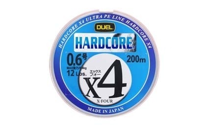 Плетеный Шнур Duel PE Hardcore X4 200m 5Color  Плетеный Шнур Duel PE Hardcore X4 200m 5Color