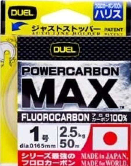 Флюорокарбон Duel Powercarbon Max Fluorocarbon 100% , 50м (clear)