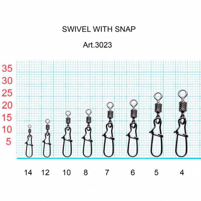 Вертлюжок Fish Season с накаткой и застежкой Nice